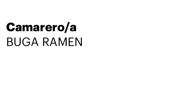 Camarero/a