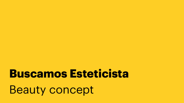 Buscamos Esteticista