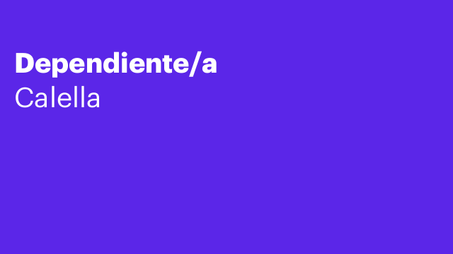 Dependiente/a