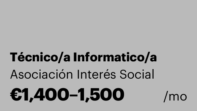 Técnico/a Informatico/a