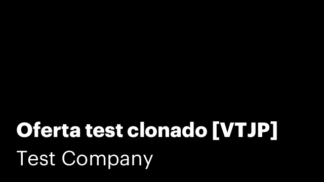 Oferta test clonado [VTJP]