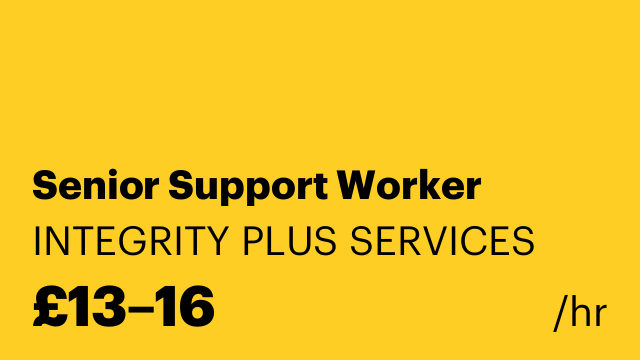 Senior Support Worker
