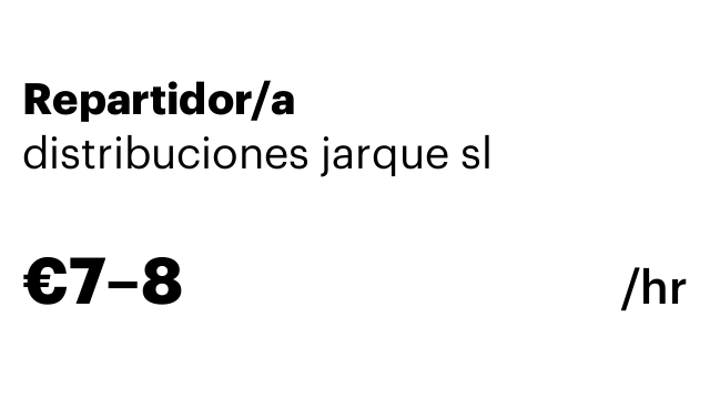 Repartidor/a