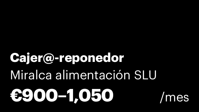 Cajer@-reponedor