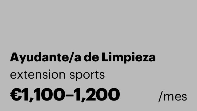 Ayudante/a de Limpieza