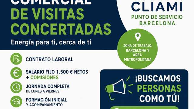 TÉCNICO/A COMERCIAL DE VISITAS CONCERTADAS