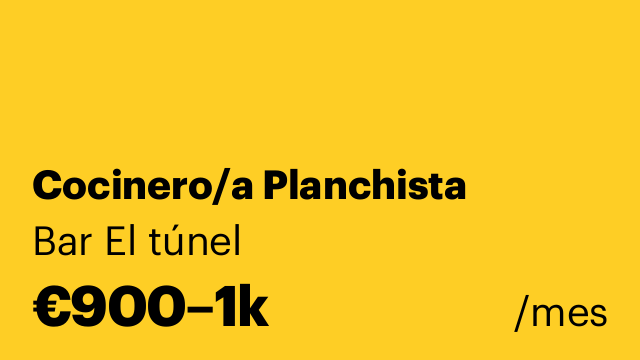 Cocinero/a Planchista