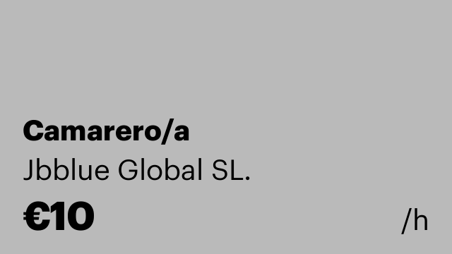 Camarero/a