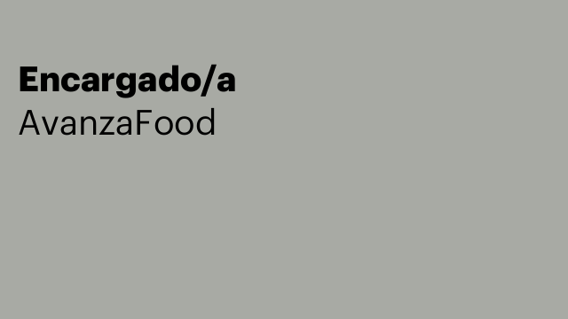 Encargado/a