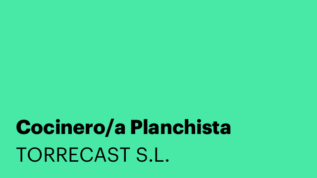 Cocinero/a Planchista