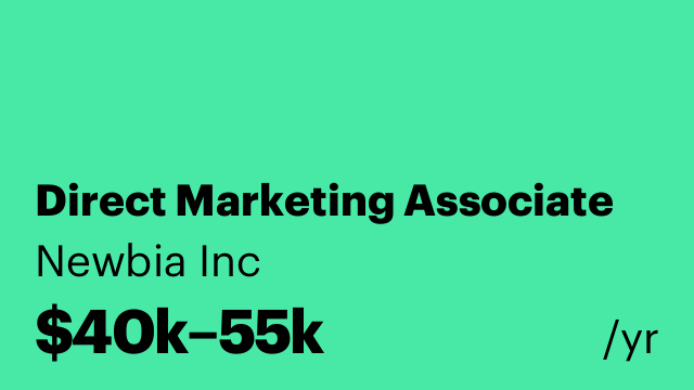 Direct Marketing Associate