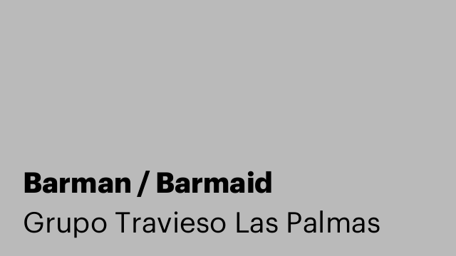 Barman / Barmaid