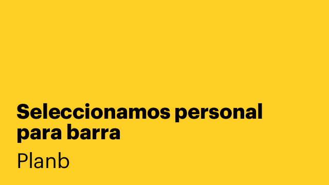 Seleccionamos personal para barra