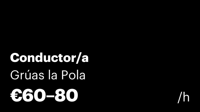 Conductor/a