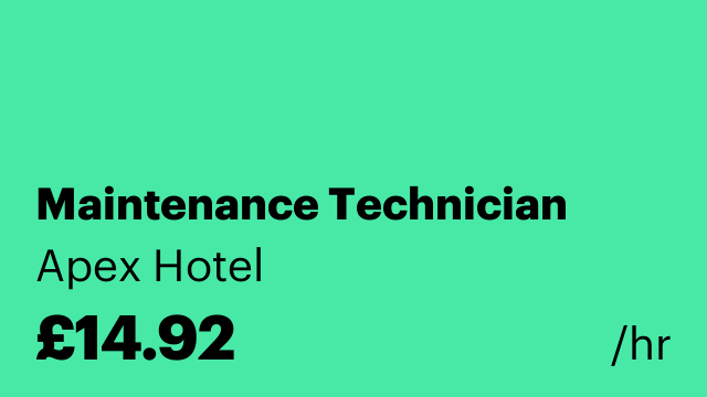 Maintenance Technician