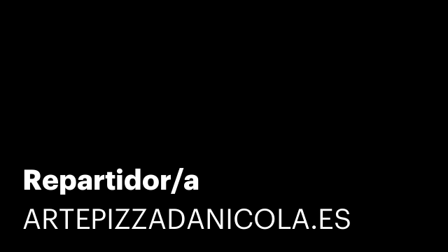 Repartidor/a