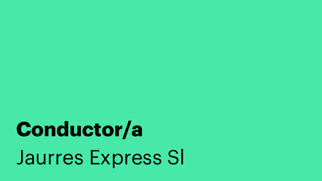 Conductor/a