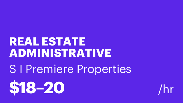 REAL ESTATE ADMINISTRATIVE ASSISTANT