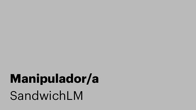 Manipulador/a