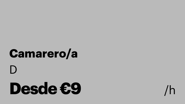 Camarero/a