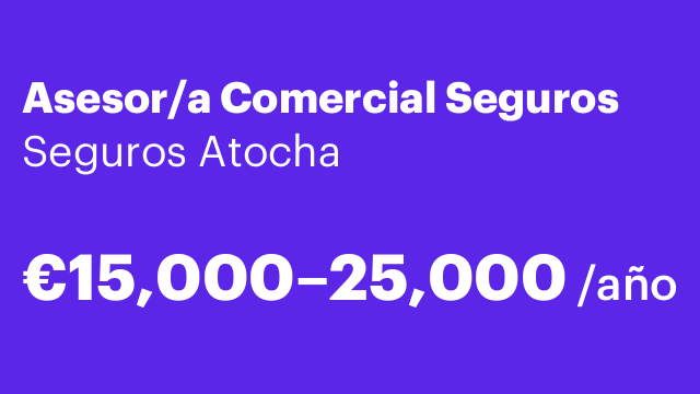 Asesor/a Comercial Seguros