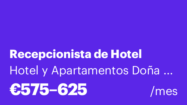 Recepcionista de Hotel
