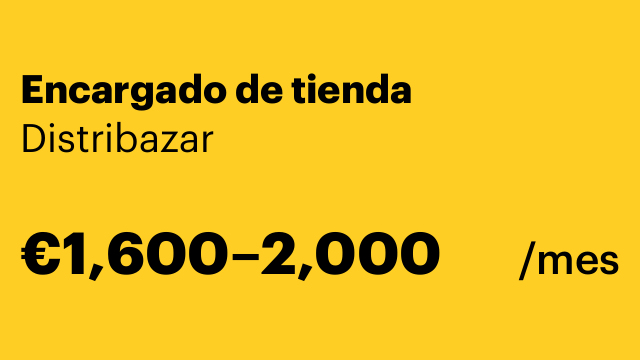 Encargado de tienda