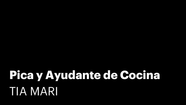 Pica y Ayudante de Cocina