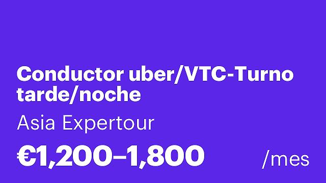 Conductor uber/VTC-Turno tarde/noche
