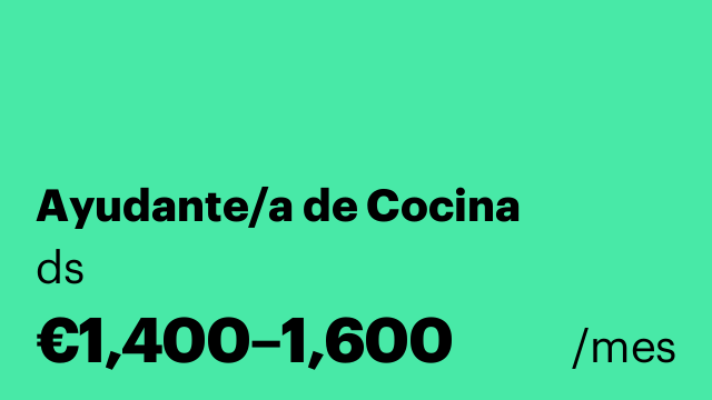 Ayudante/a de Cocina