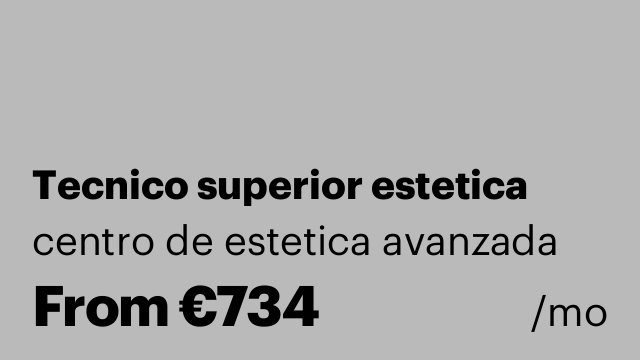 Tecnico superior estetica