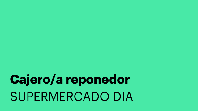 Cajero/a reponedor