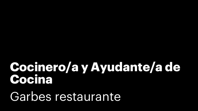 Cocinero/a y Ayudante/a de Cocina