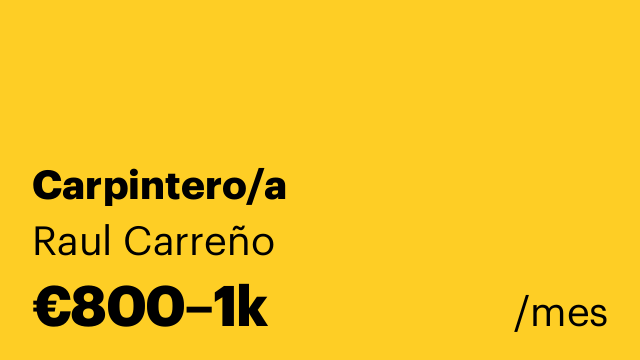 Carpintero/a