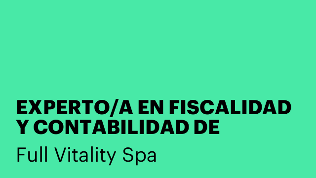 EXPERTO/A EN FISCALIDAD Y CONTABILIDAD DE EMPRESAS – ESTEPONA