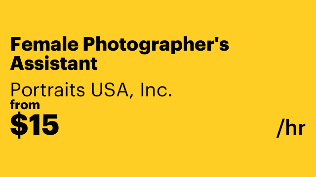 Female Photographer's Assistant