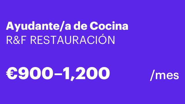 Ayudante/a de Cocina