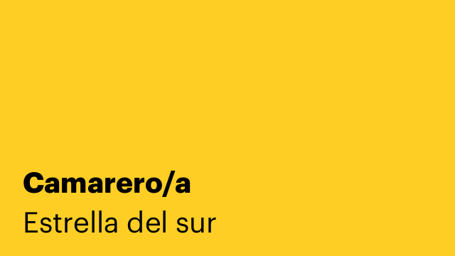 Camarero/a