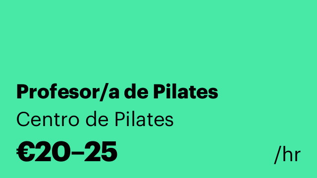 Profesor/a de Pilates