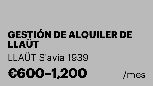 GESTIÓN DE ALQUILER DE LLAÜT