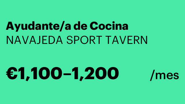 Ayudante/a de Cocina
