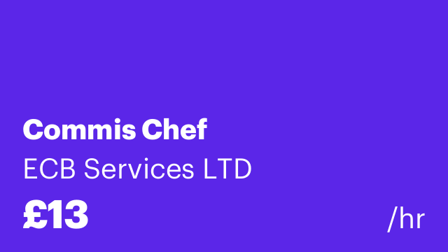 Commis Chef