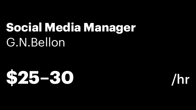 Social Media Manager