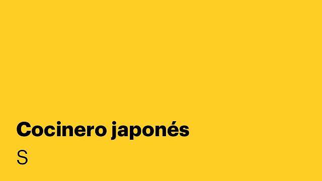 Cocinero japonés