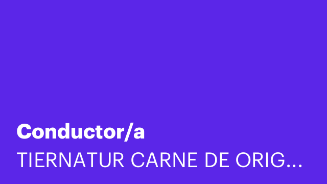 Conductor/a