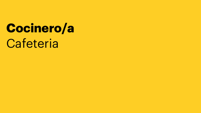 Cocinero/a
