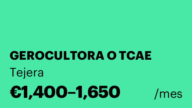 GEROCULTORA O TCAE