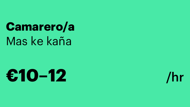 Camarero/a