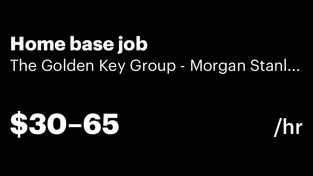 Home base job
