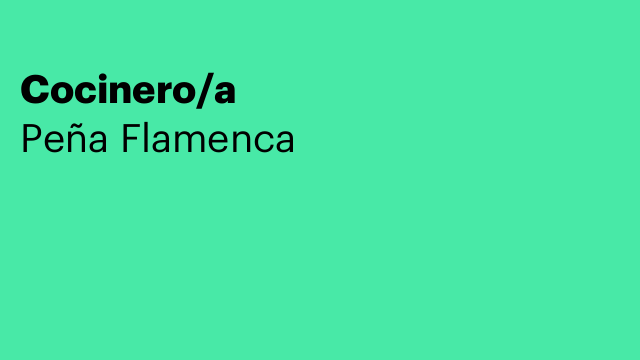 Cocinero/a